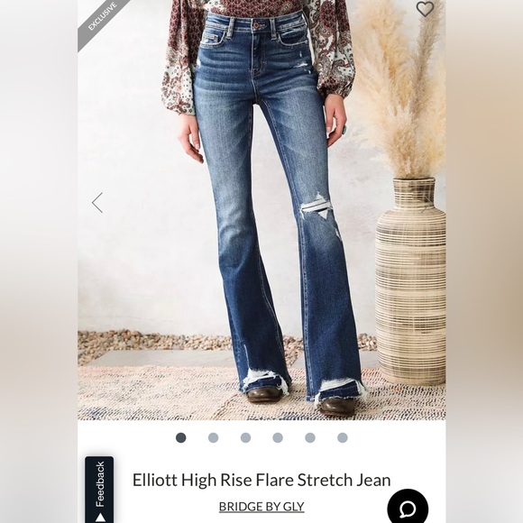 Bridge by Gly Flare Jeans - Picture 1 of 14